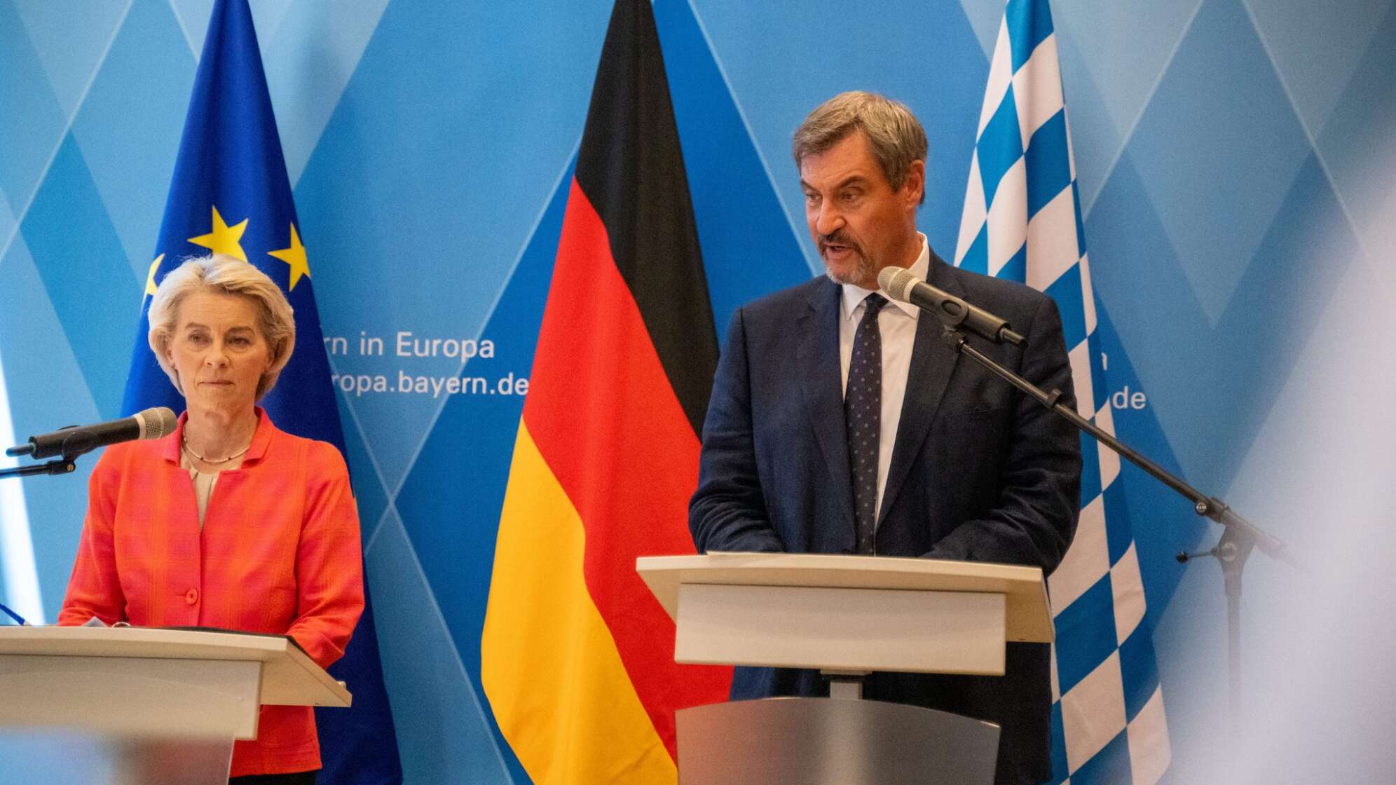 Ministerpräsident Söder und bayerisches Kabinett in Brüssel