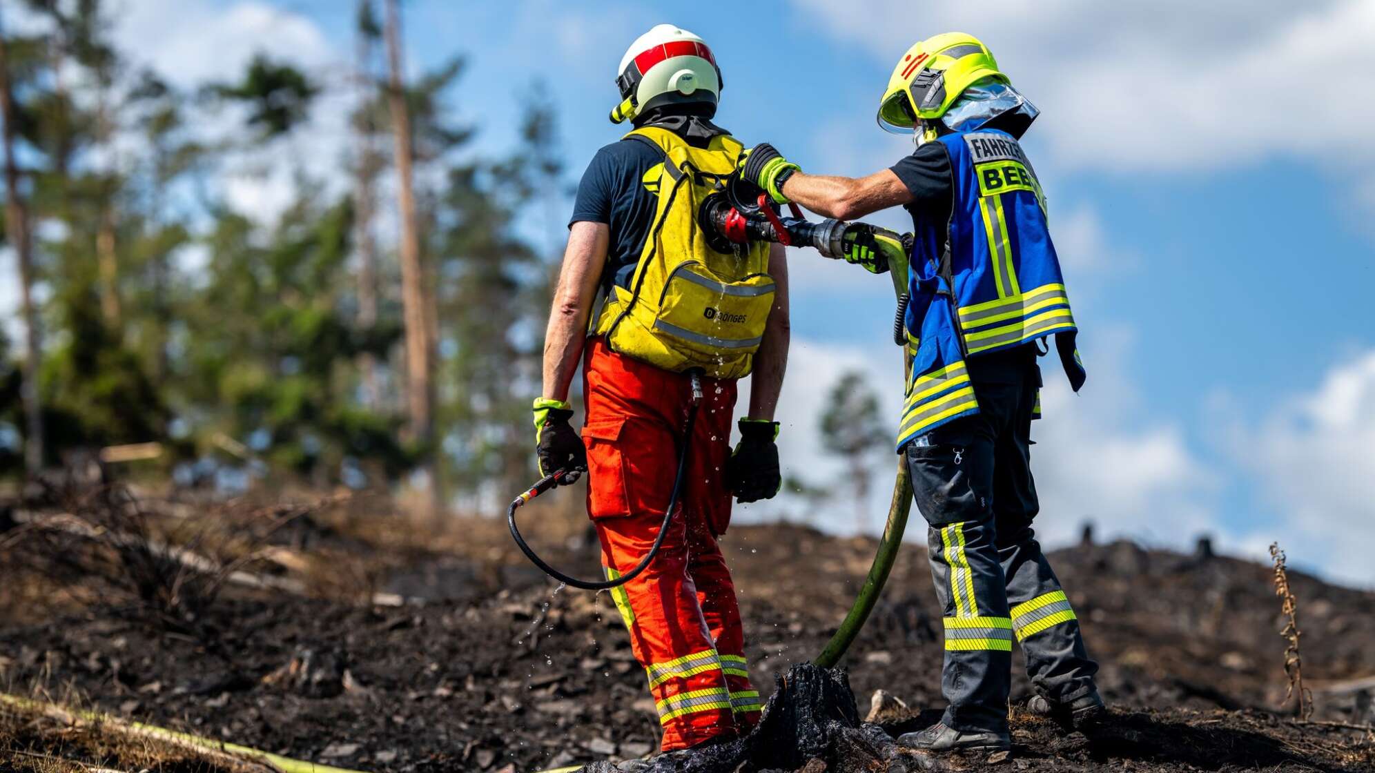 Waldbrand in Thüringen