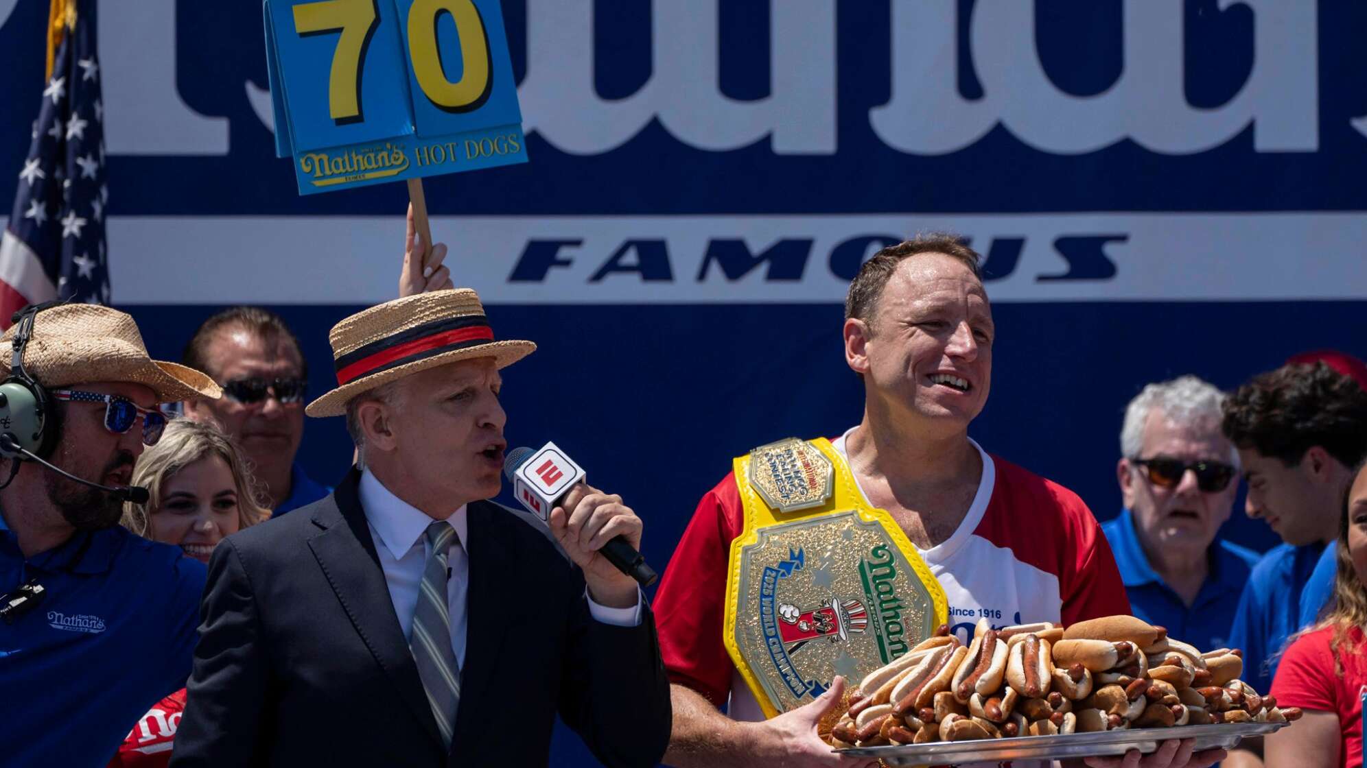 Hot-Dog-Wettessen in New York