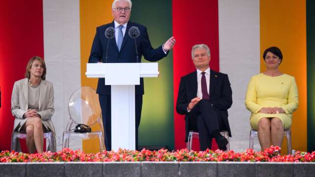 Steinmeier: Sicherheit Litauens ist unsere Sicherheit