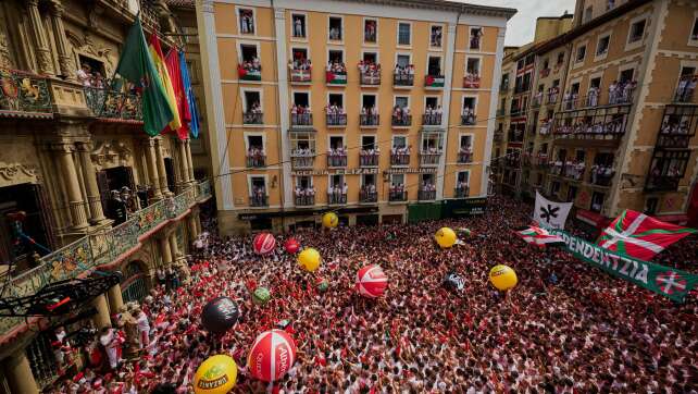 Solidarität mit Palästinensern bei Sanfermín-Fest in Spanien