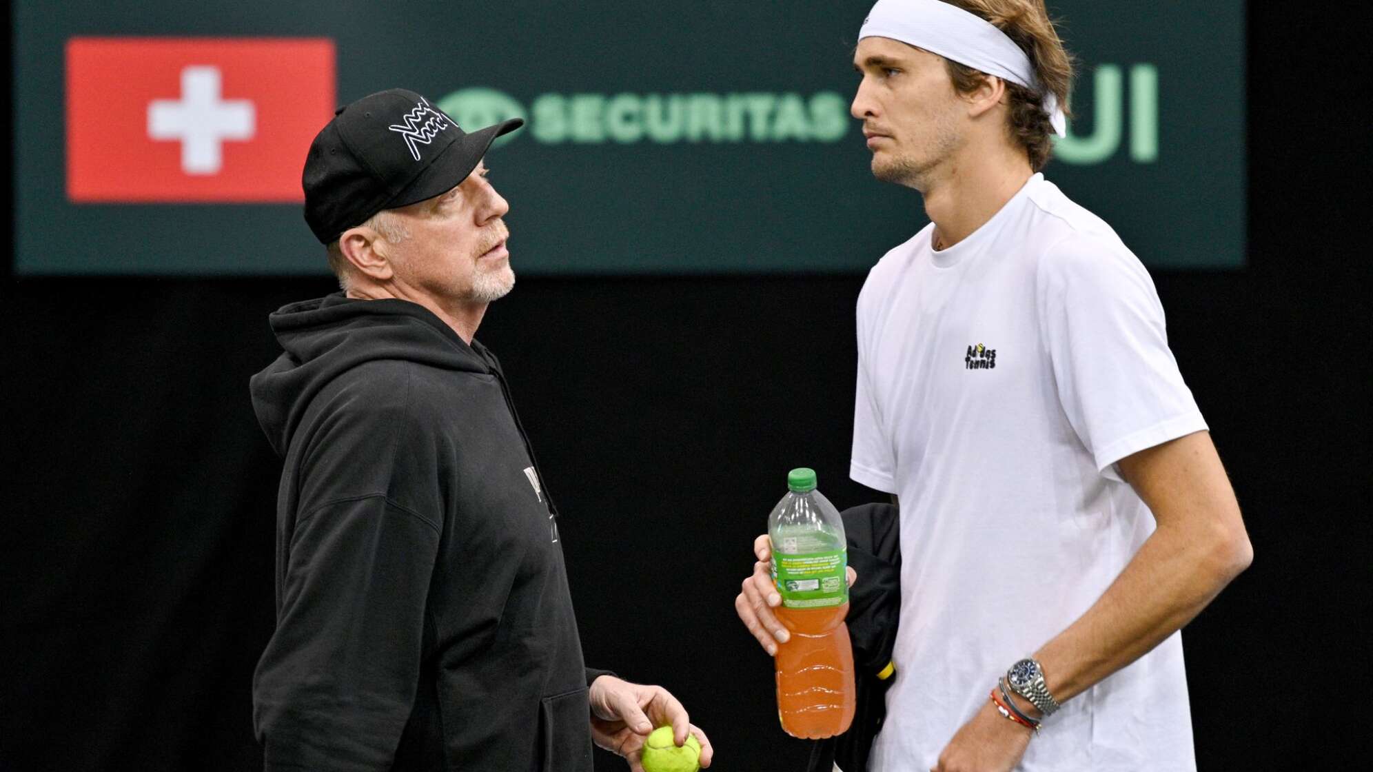 Boris Becker und Alexander Zverev