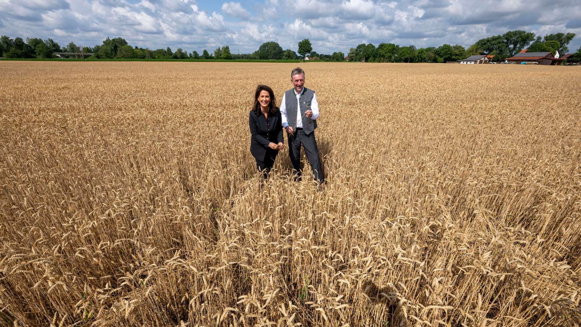 Ernte-Pressefahrt der bayerischen Landwirtschaftsministerin