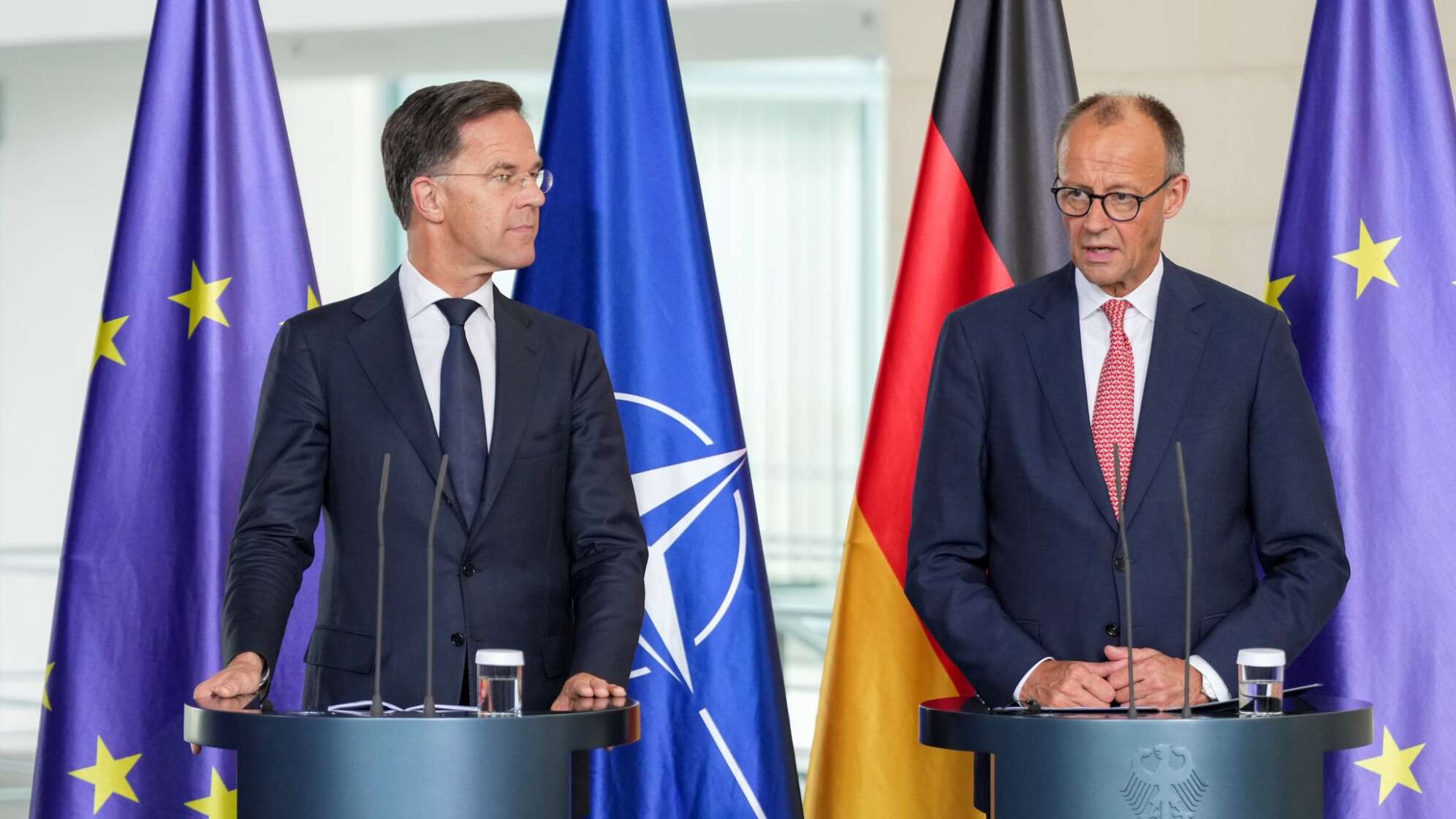 Nato-Generalsekretär Rutte zu Gast bei Bundeskanzler Merz