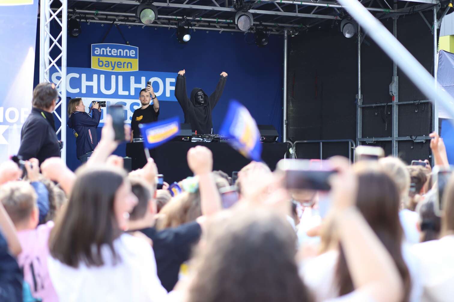 Schulhof-Gig an der Staatlichen Realschule Schöllnach in Niederbayern