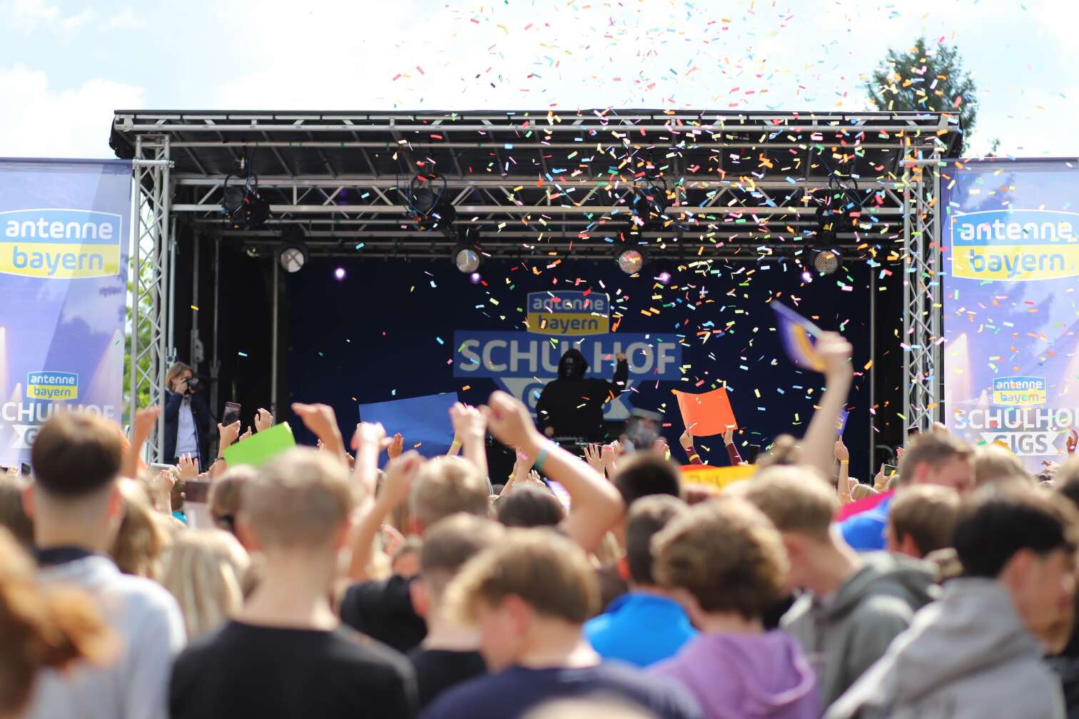 Schulhof-Gig an der Staatlichen Realschule Schöllnach in Niederbayern