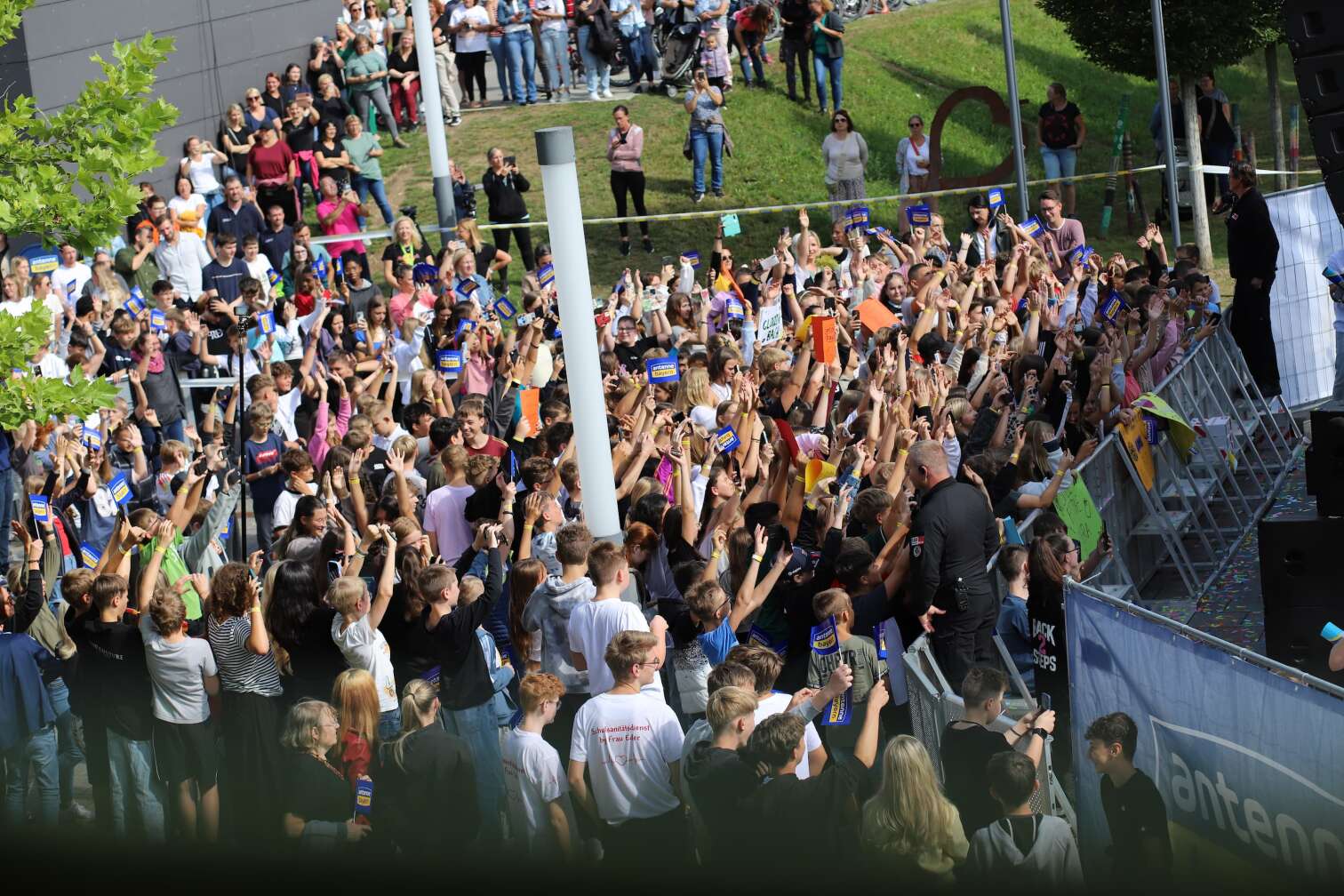 Schulhof-Gig an der Staatlichen Realschule Schöllnach in Niederbayern