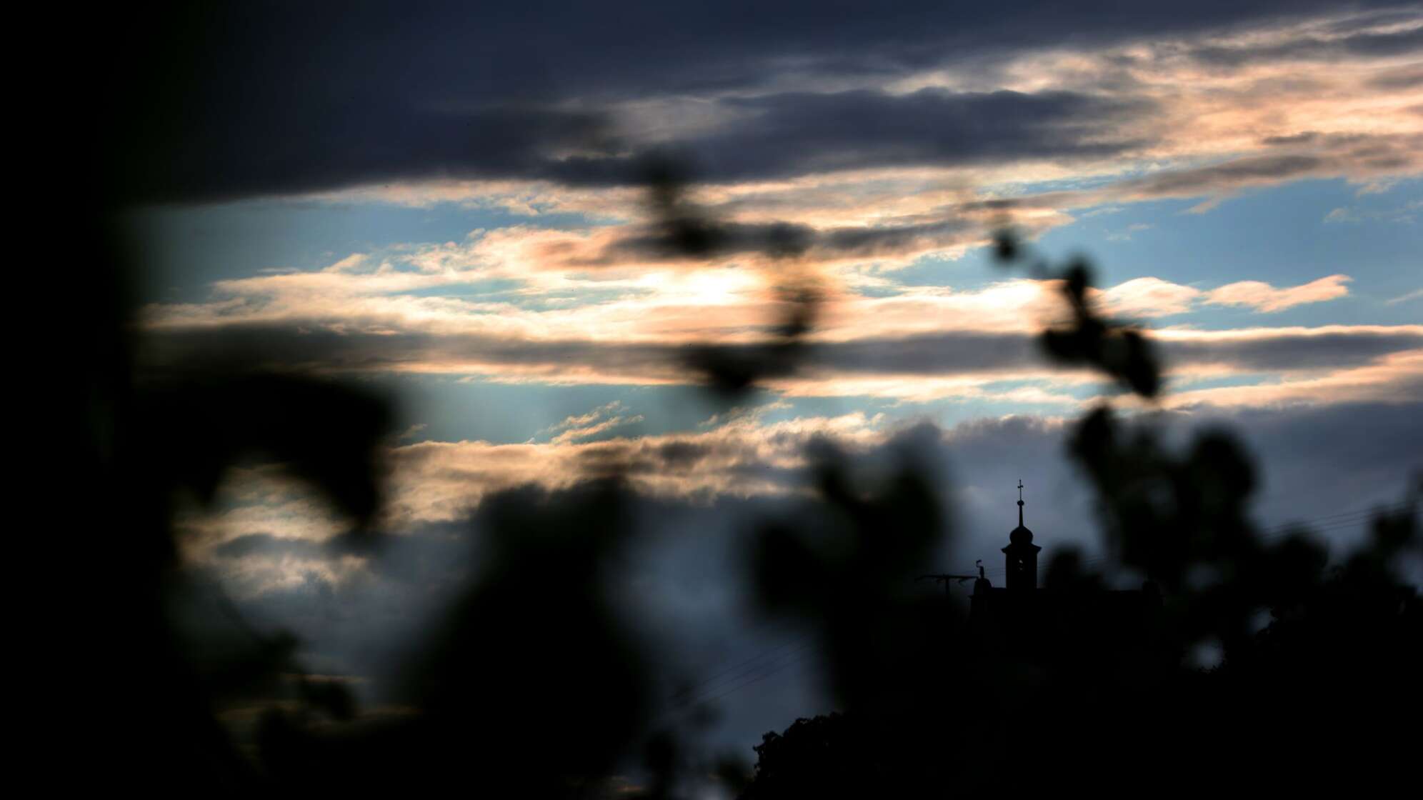 Weinbergskapelle im Sonnenuntergang
