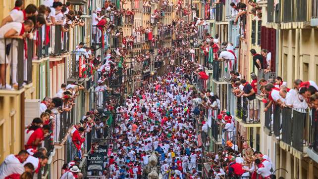 Fünf Verletzte bei Stierlauf in Pamplona
