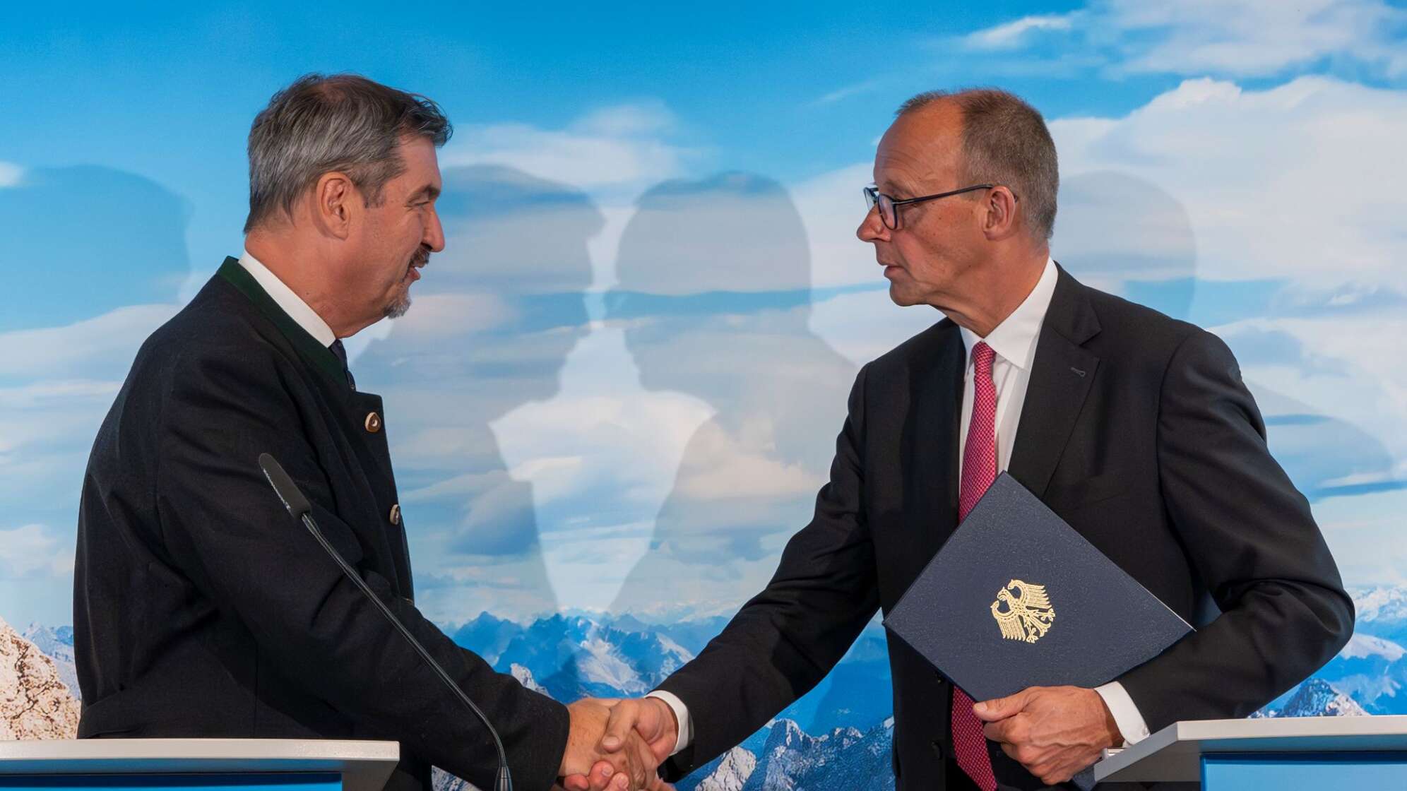 Bayerisches Kabinett tagt mit Bundeskanzler Merz