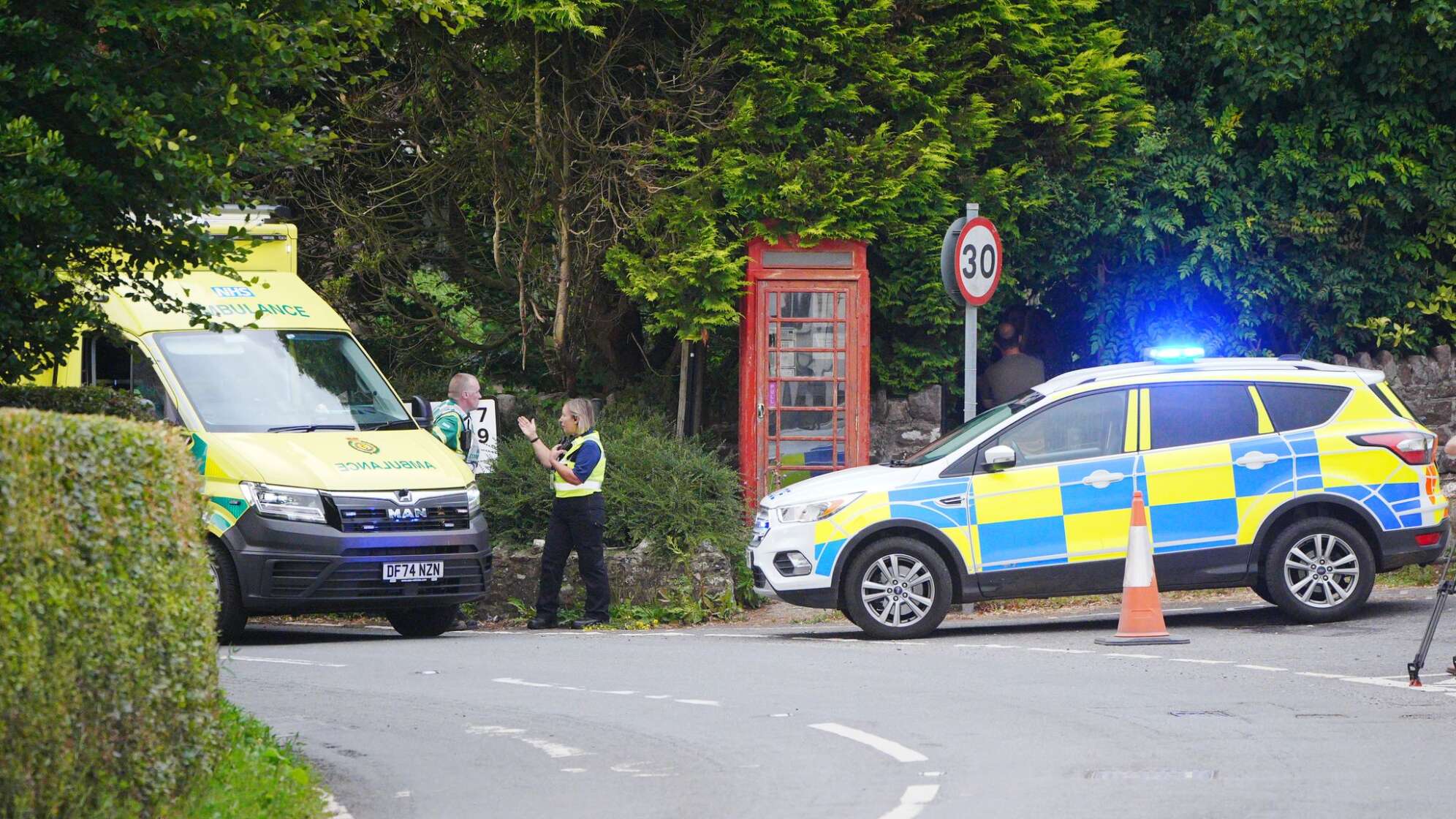Unfall mit Schulbus in England