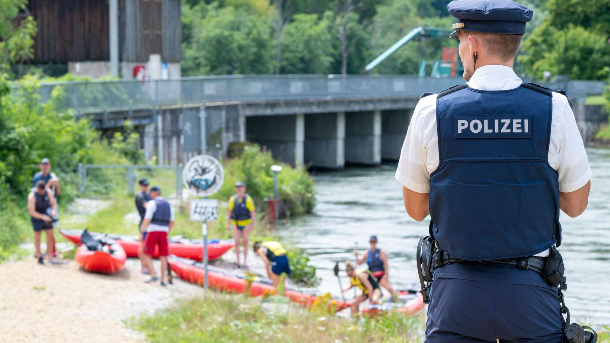 Polizei-Kontrollaktion an der Isar