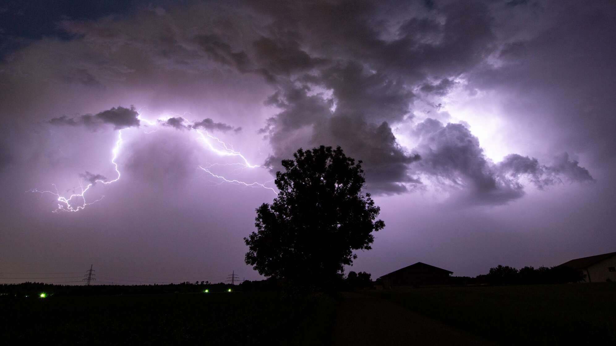 Gewitter über Oberbayern