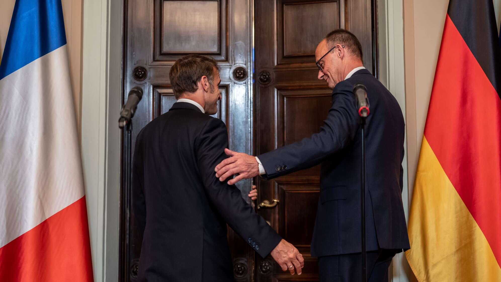 Kanzler Merz empfängt Frankreichs Präsident Macron
