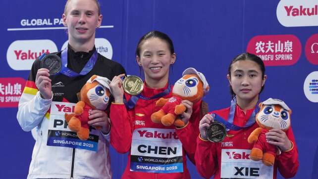 Überraschung im Wasserspringen: Pfeif gewinnt WM-Silber