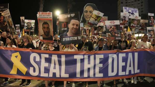 Massendemonstration in Israel für Geisel-Deal