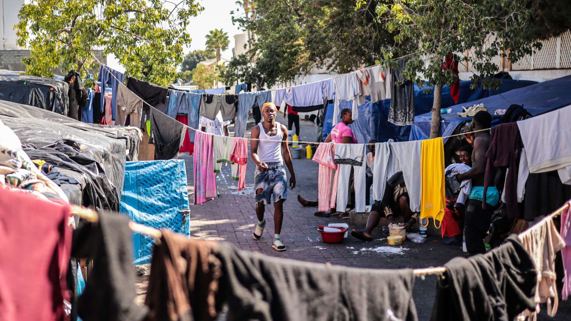Leben in einem Flüchtlingslager in Tunesien