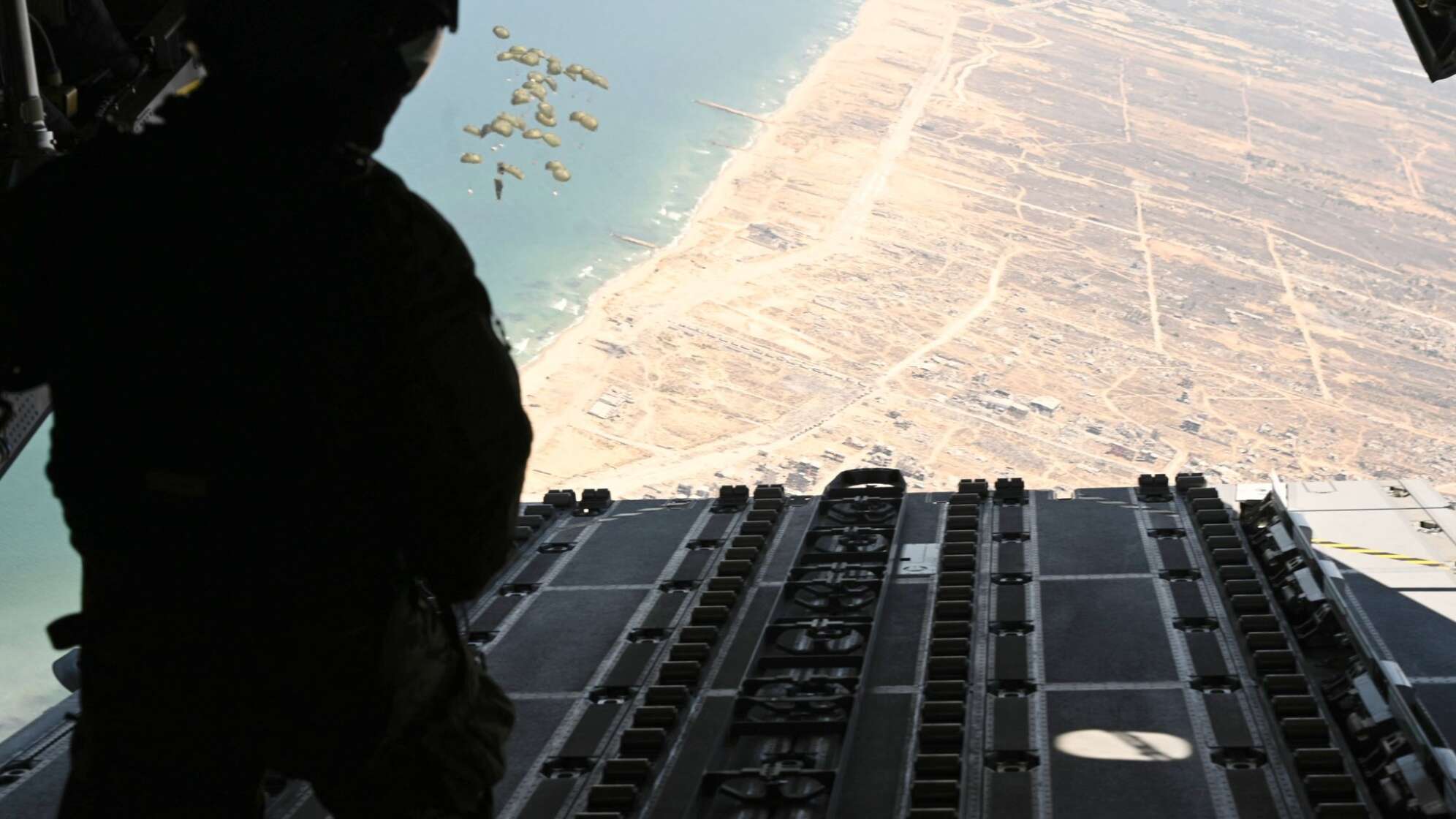 Bundeswehr setzt erneut Hilfsgüter über Gaza ab