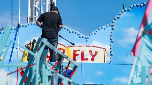 Starke Polizeipräsenz beim Gäubodenvolksfest