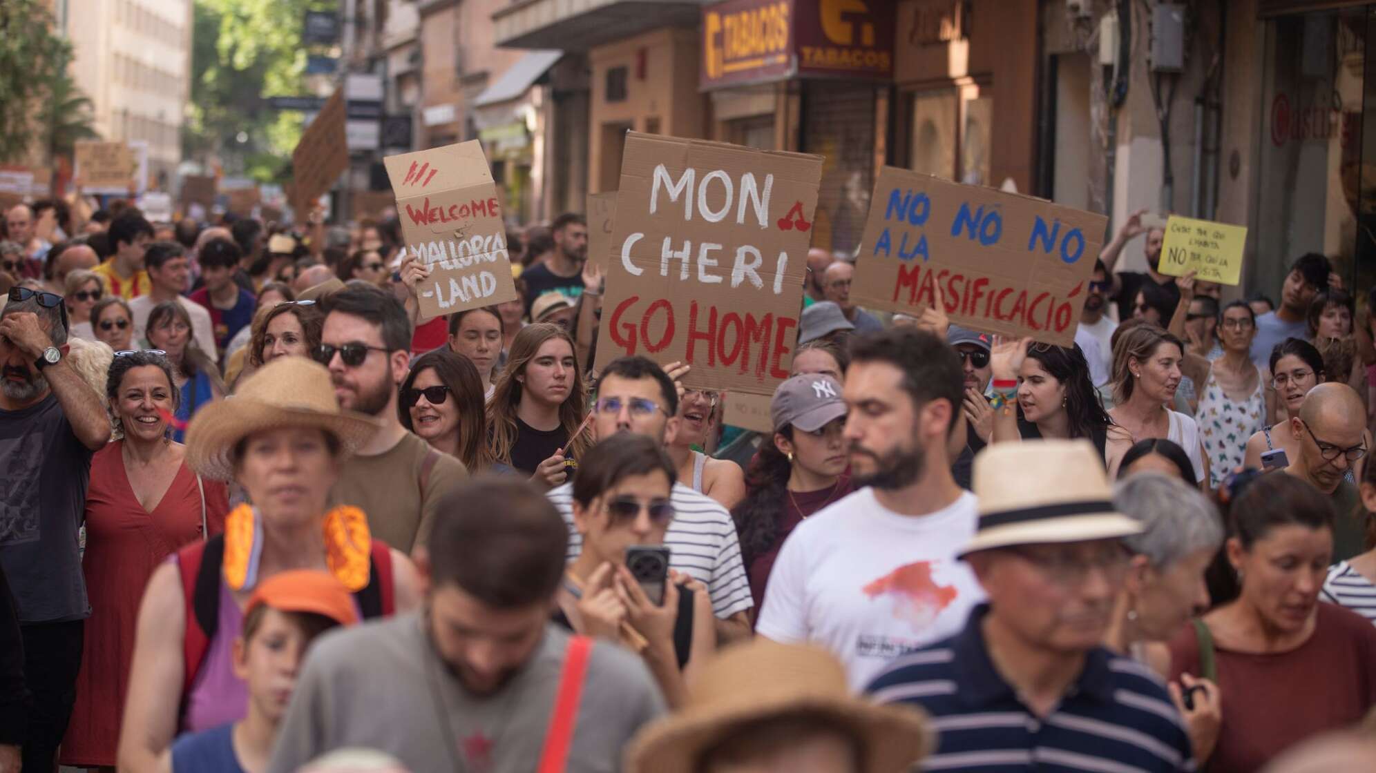 Protest gegen Massentourismus auf Mallorca