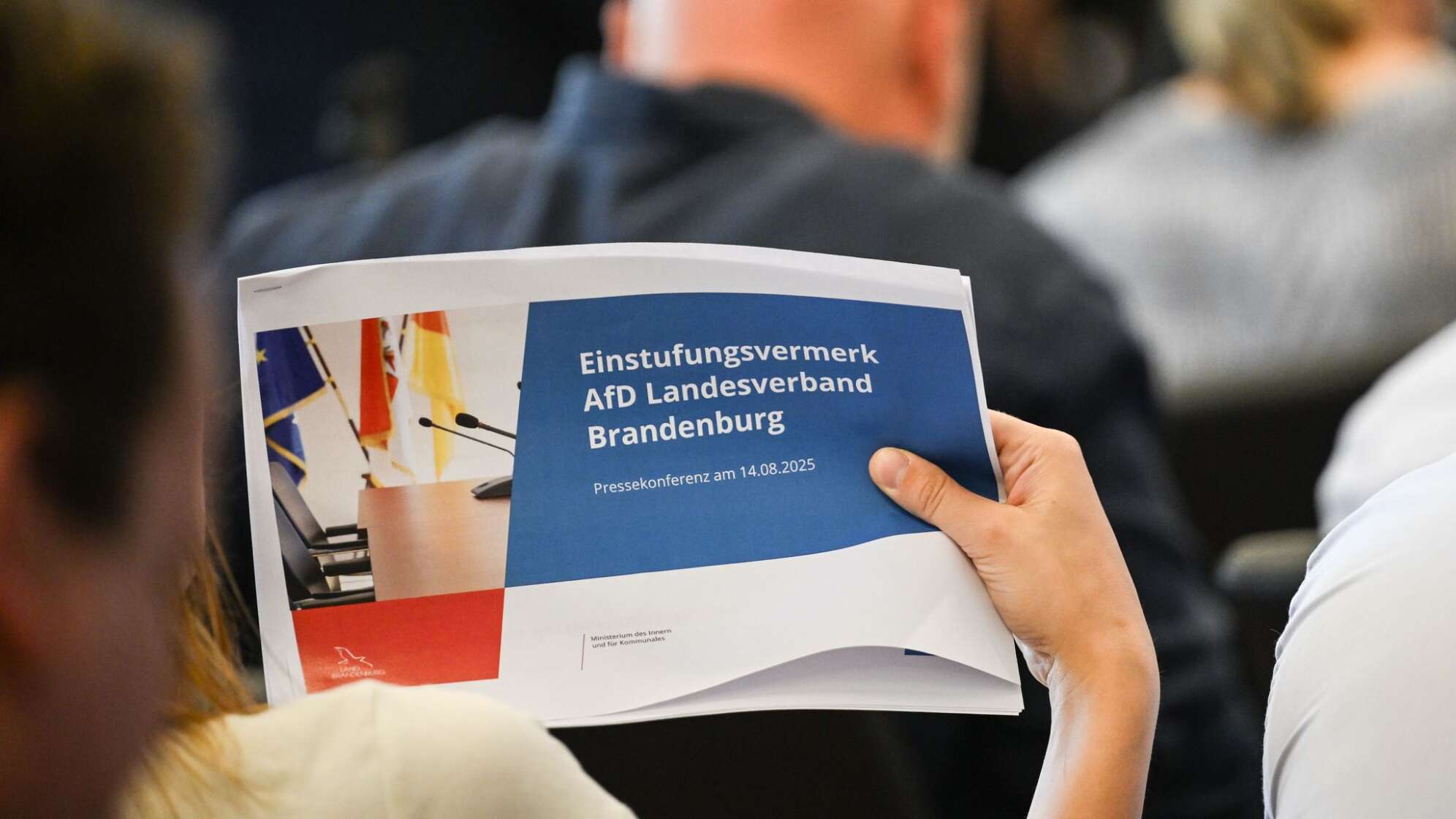Einstufungsvermerk zur AfD Brandenburg als rechtsextrem