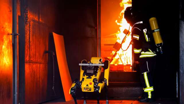 Roboter «Byte» lernt Umgang mit Waldbränden