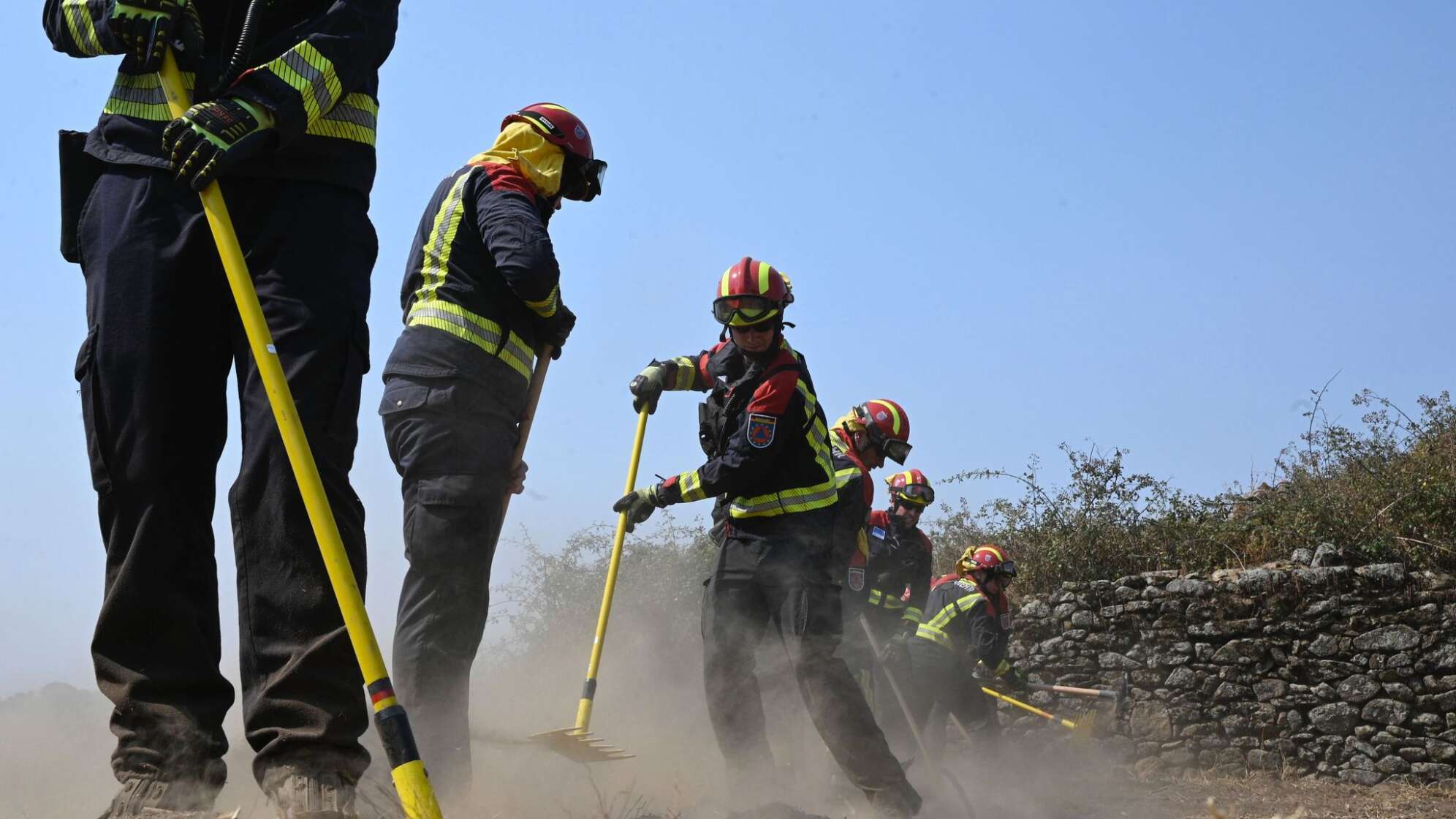 Waldbrände in Spanien - Deutsche Feuerwehrleute im Einsatz