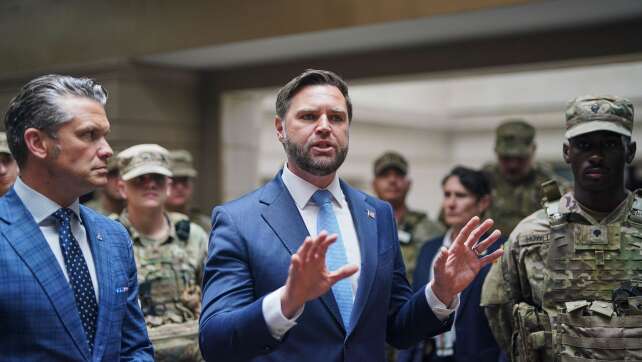 Vance besucht Nationalgarde - Proteste in Washington