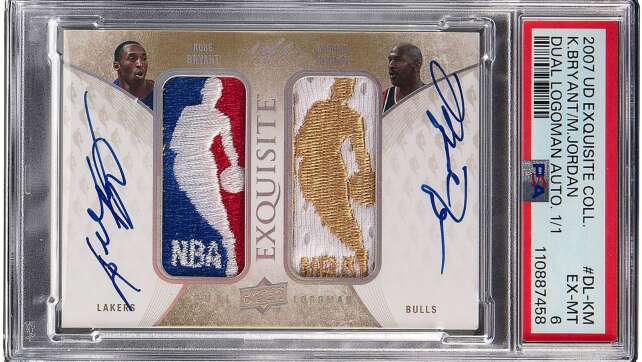 Basketballkarte von Bryant und Jordan erzielt Millionen