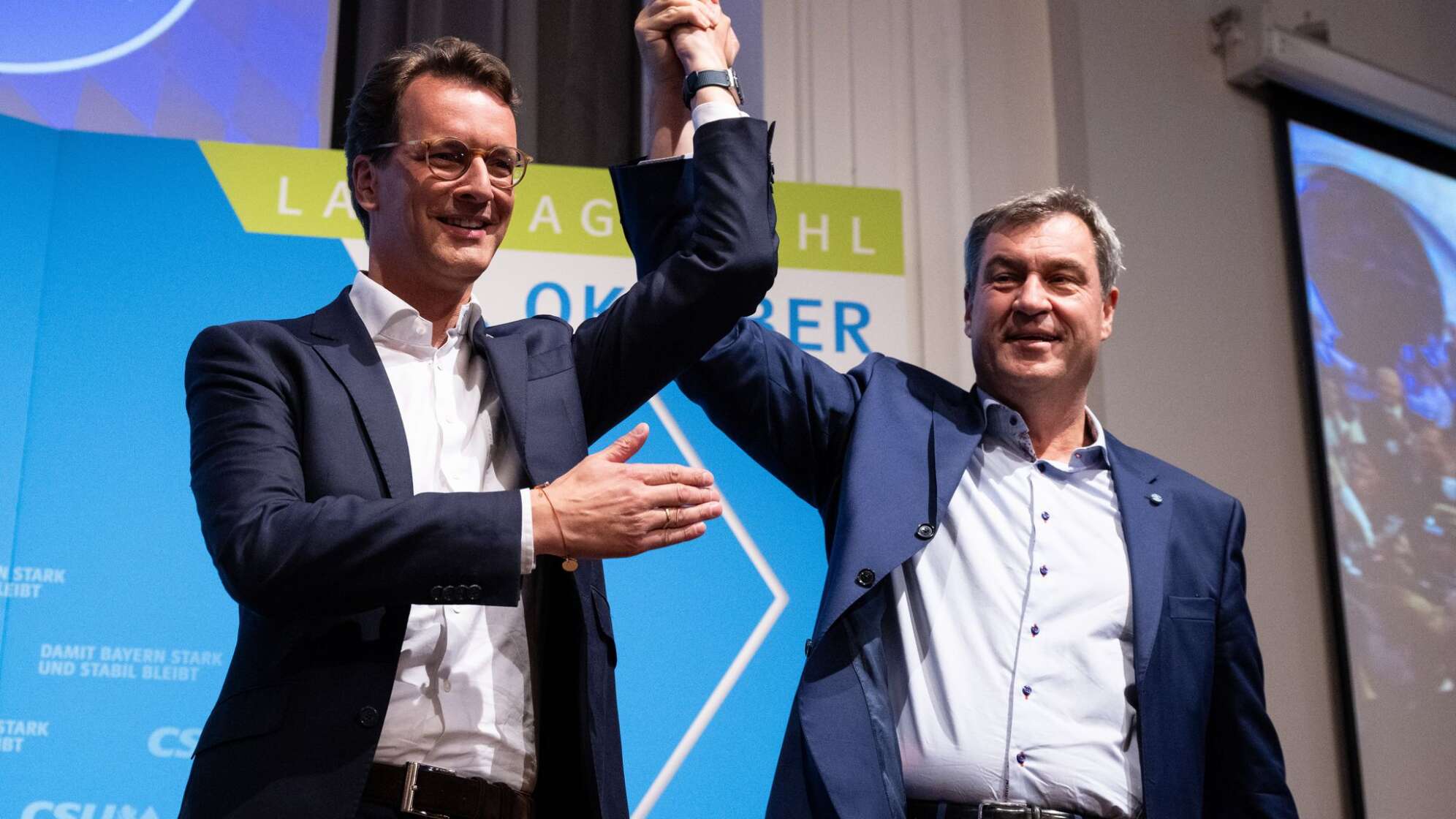 Söder macht Wahlkampf mit Wüst in NRW
