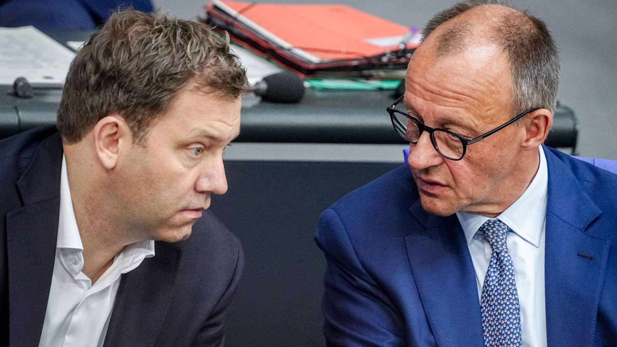 Lars Klingbeil und Friedrich Merz