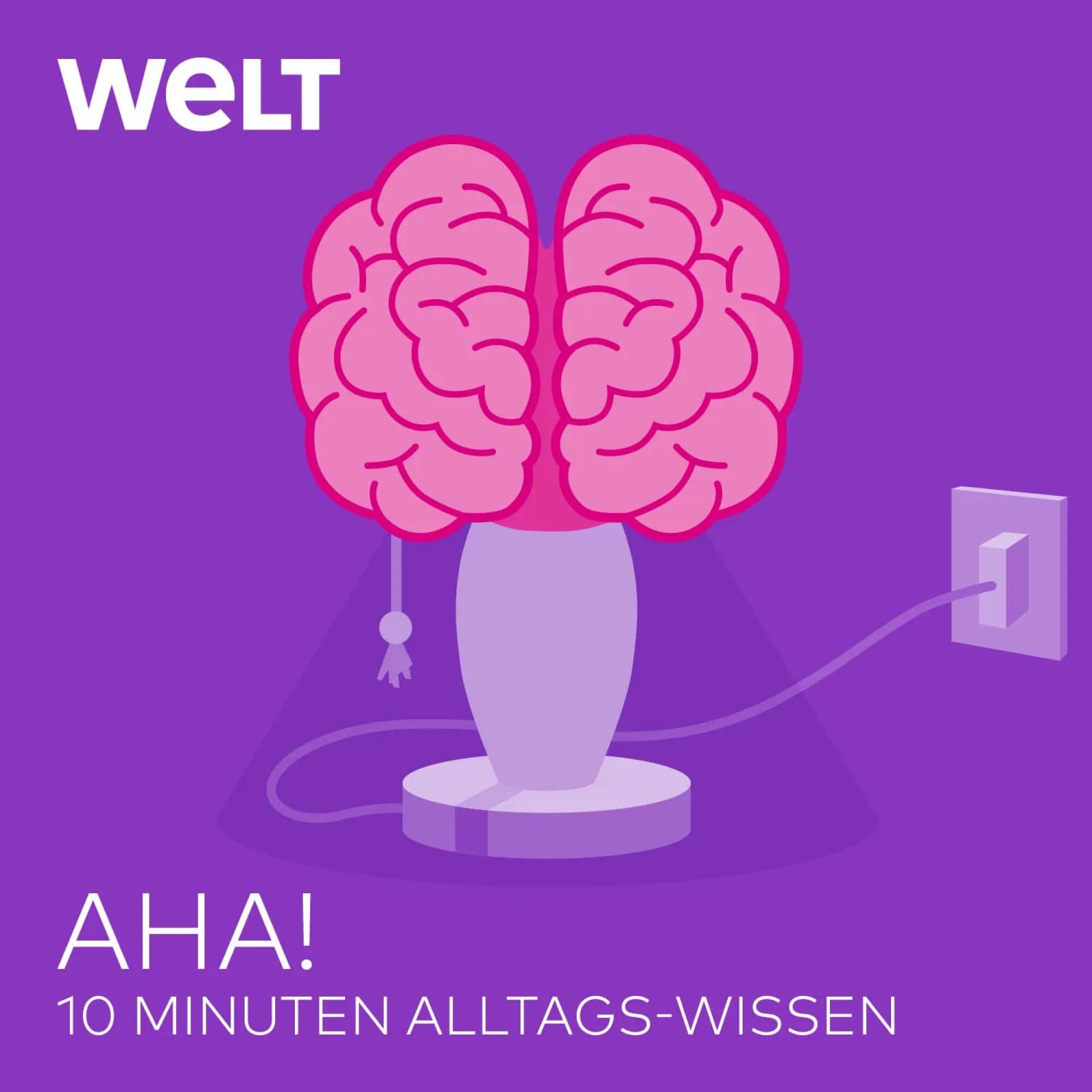 Podcast-Cover "Aha - 10 Minuten Alltagswissen"