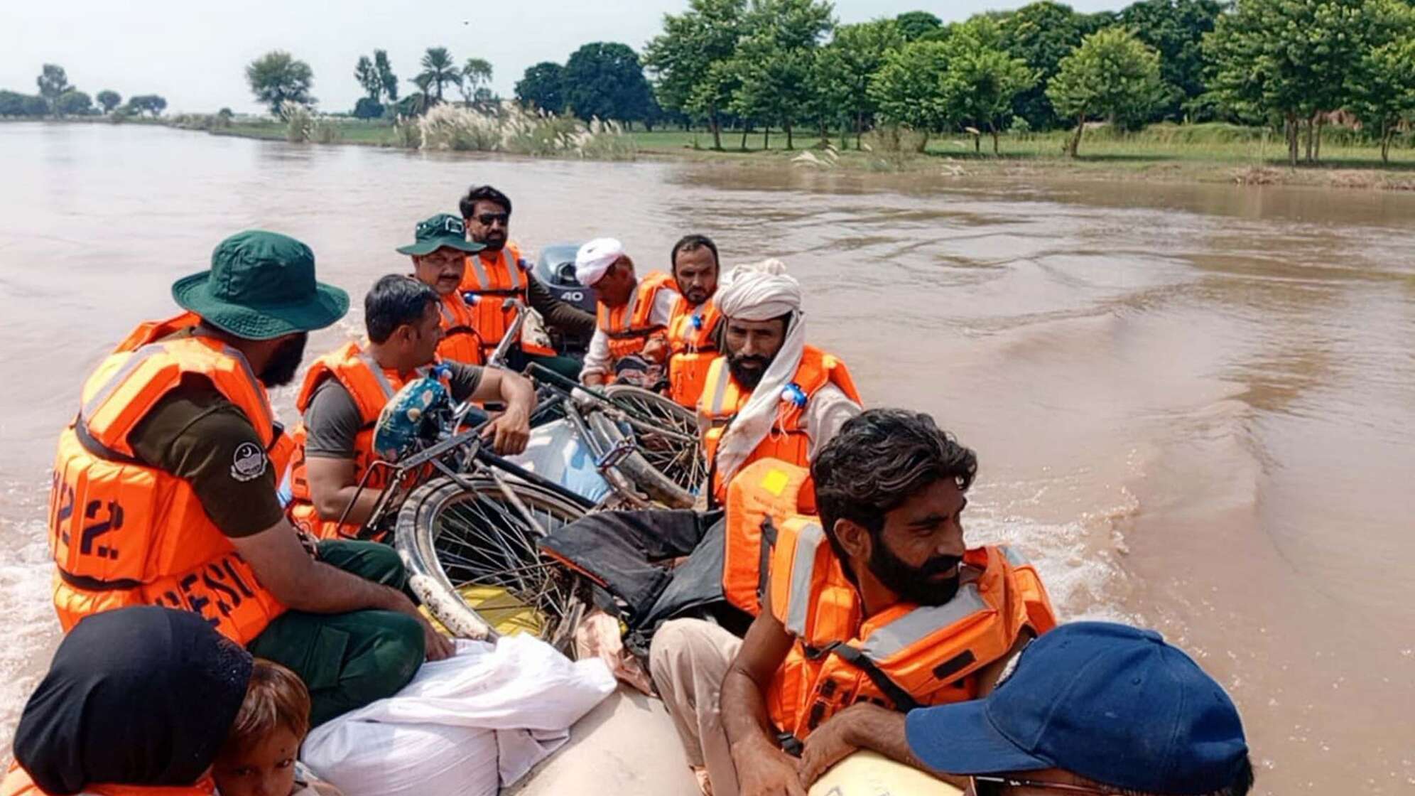 Überschwemmung in Pakistan