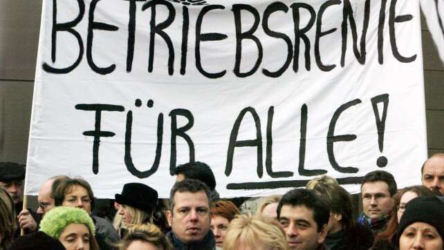 Regierung will Hürden für Betriebsrenten senken