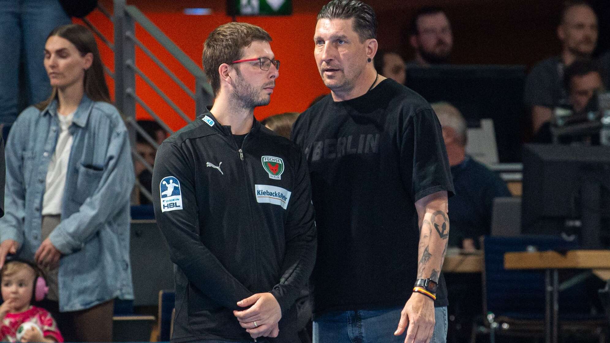Trainer Jaron Siewert (l.) und Vorstand Sport Stefan Kretzschmar