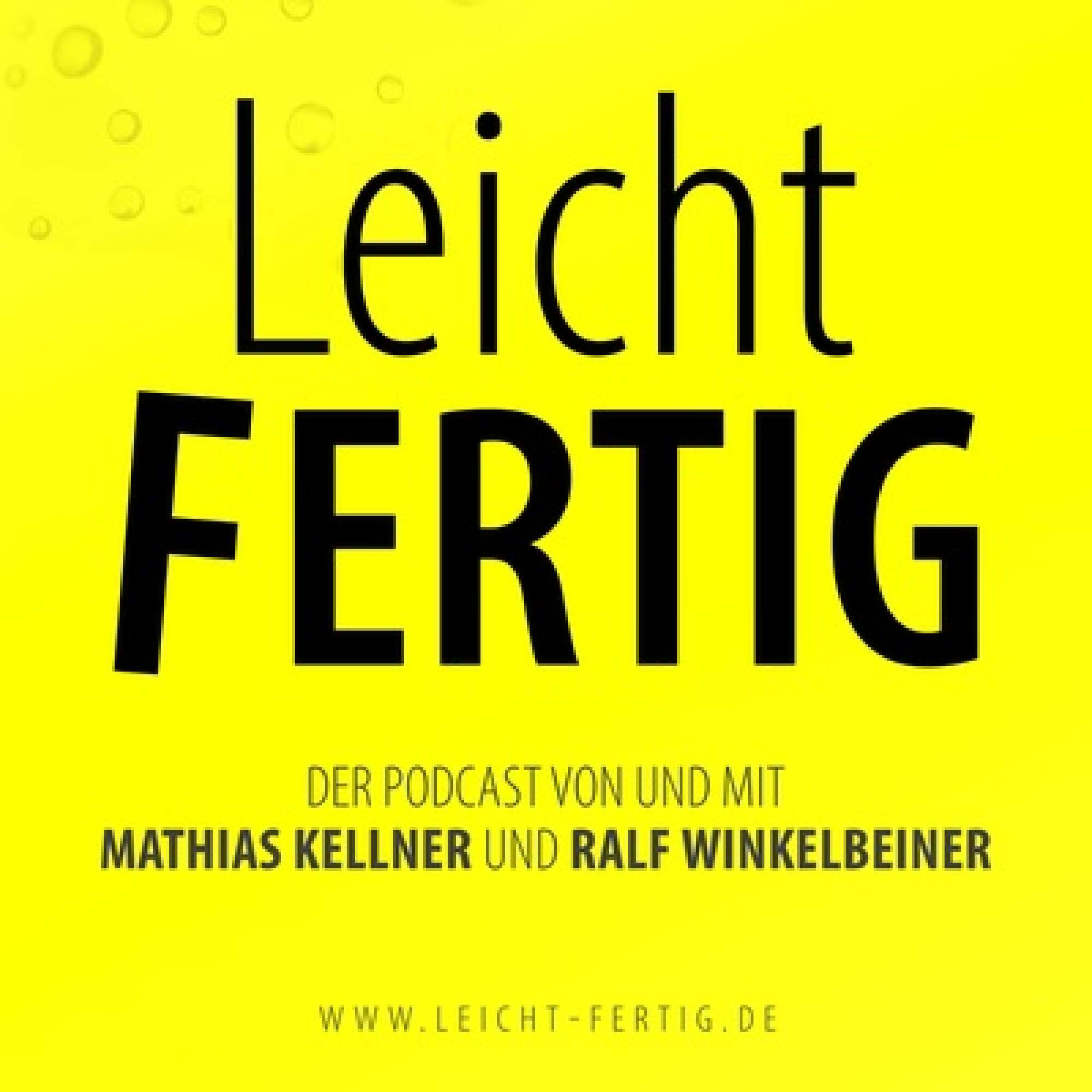 Podcast-Cover "leichtFERTIG"