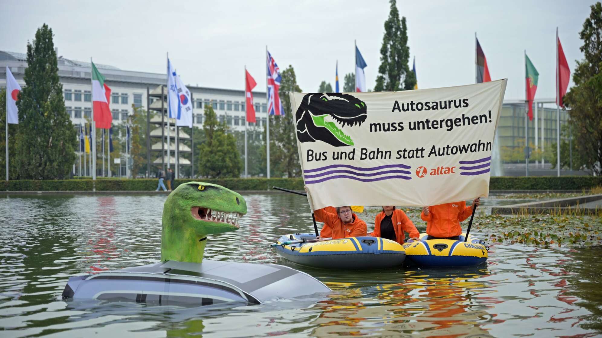 Protest vor IAA-Eröffnung