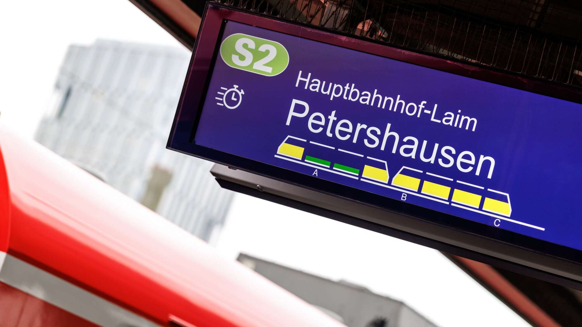 Echtzeit-Auslastungsanzeige S-Bahn München