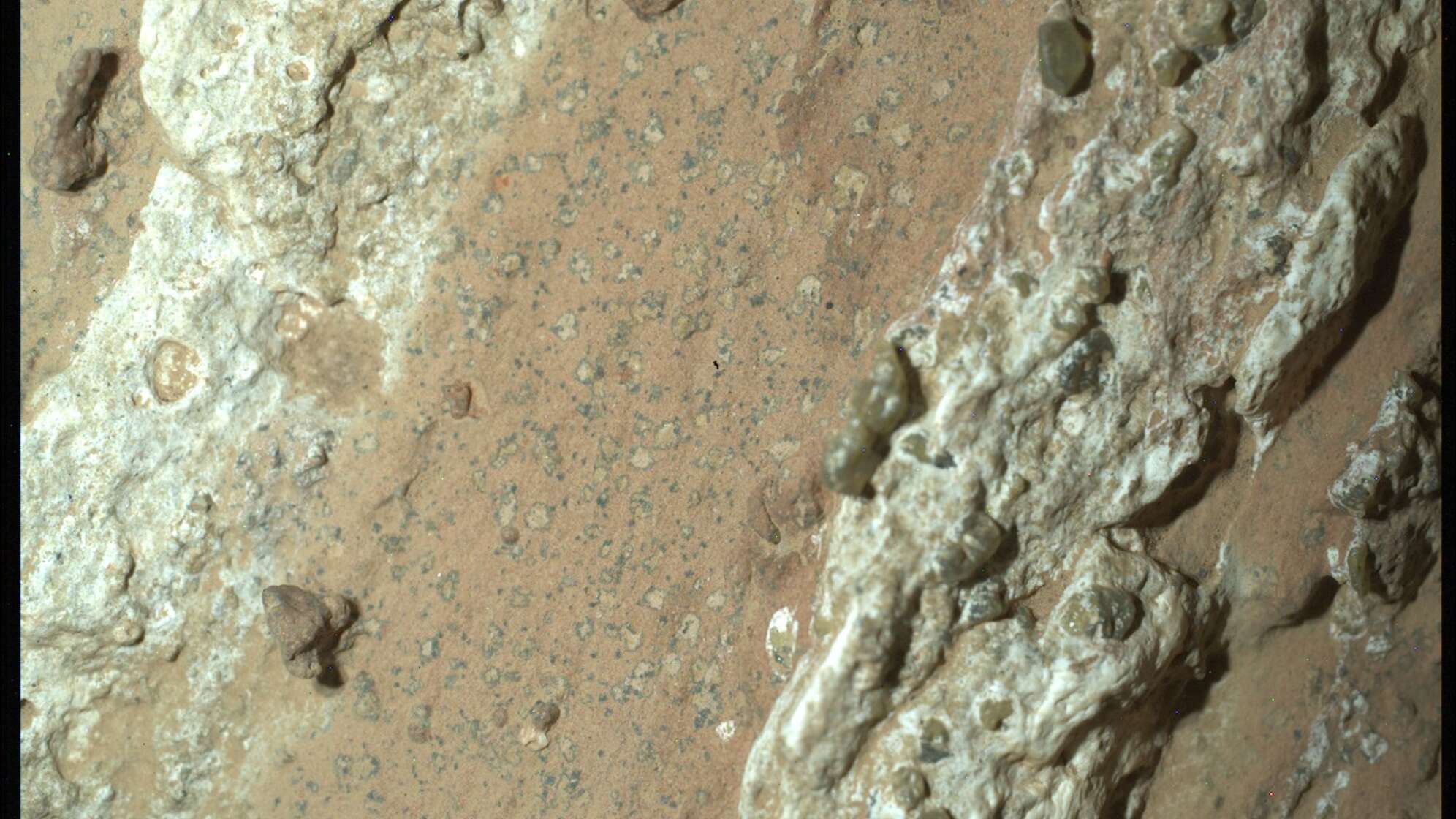 Mars-Stein könnte Zeichen von früherem Leben zeigen