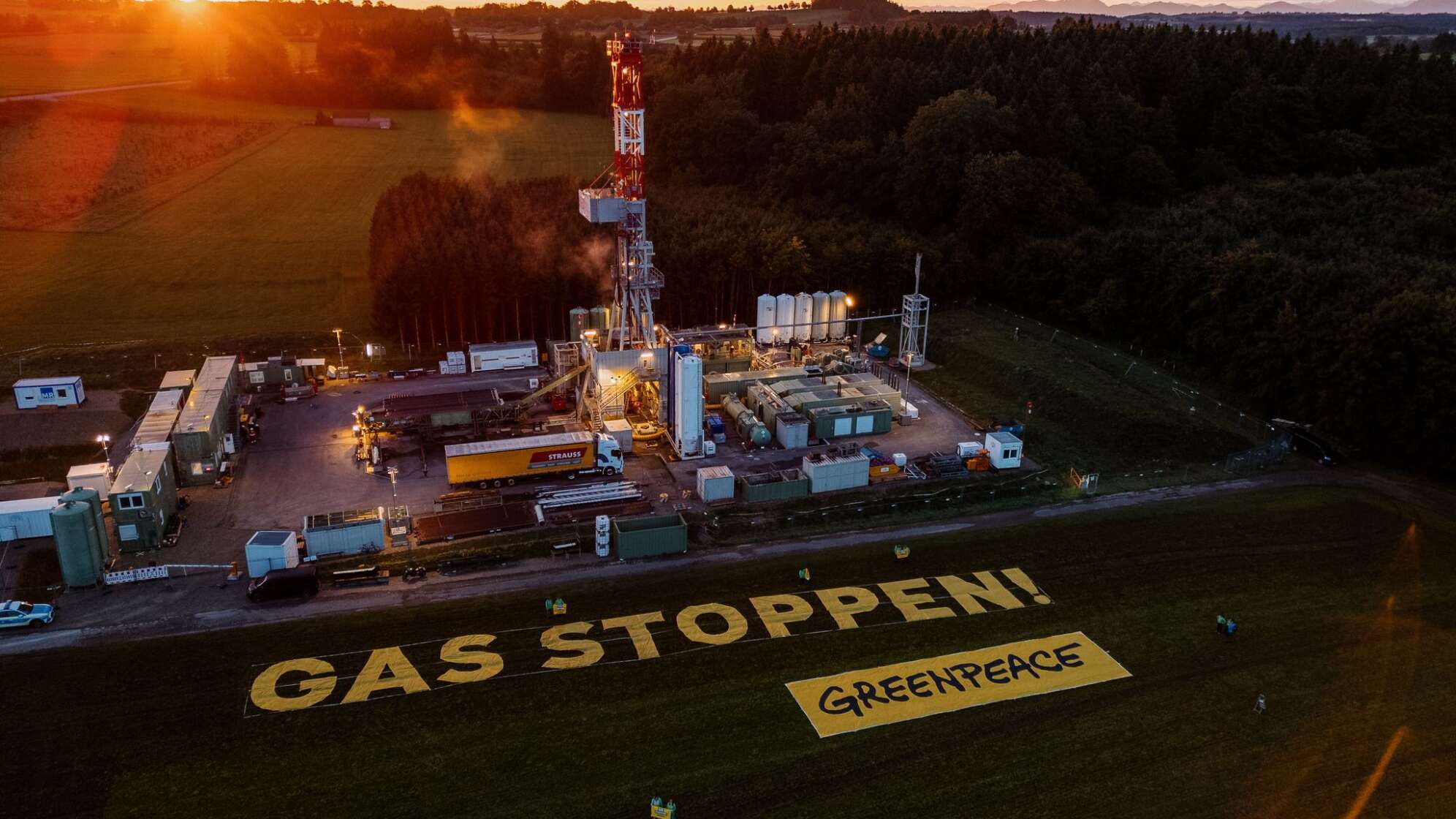Greenpeace-Protest gegen Erdgasbohrung