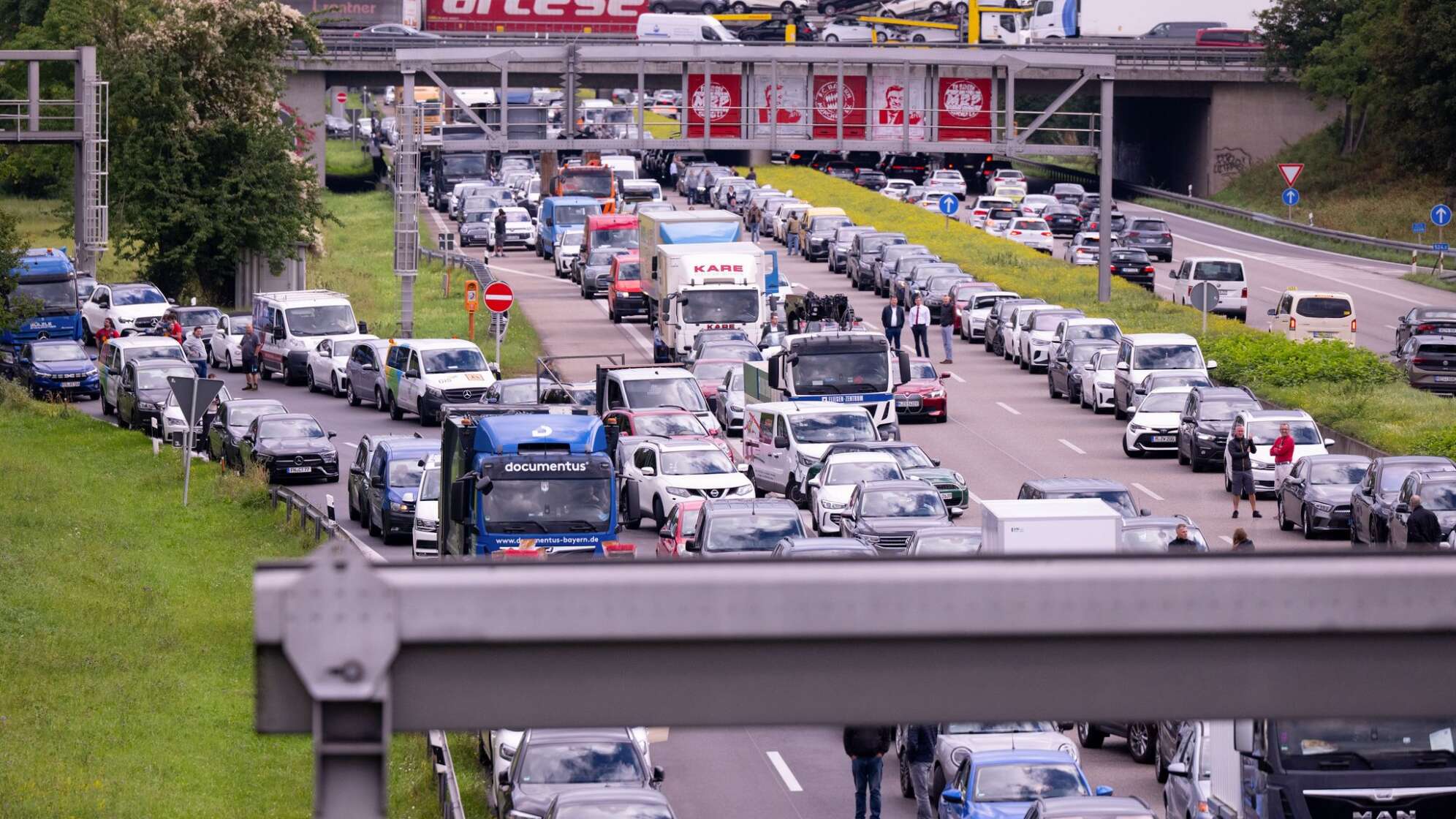 Stau auf der Autobahn
