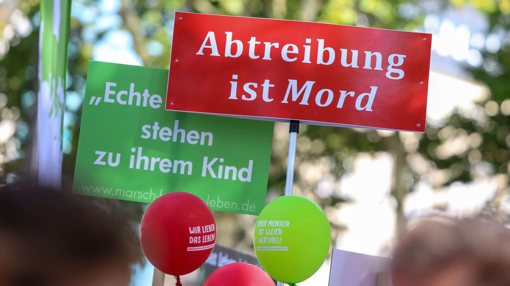 Demonstration von Abtreibungsgegnern