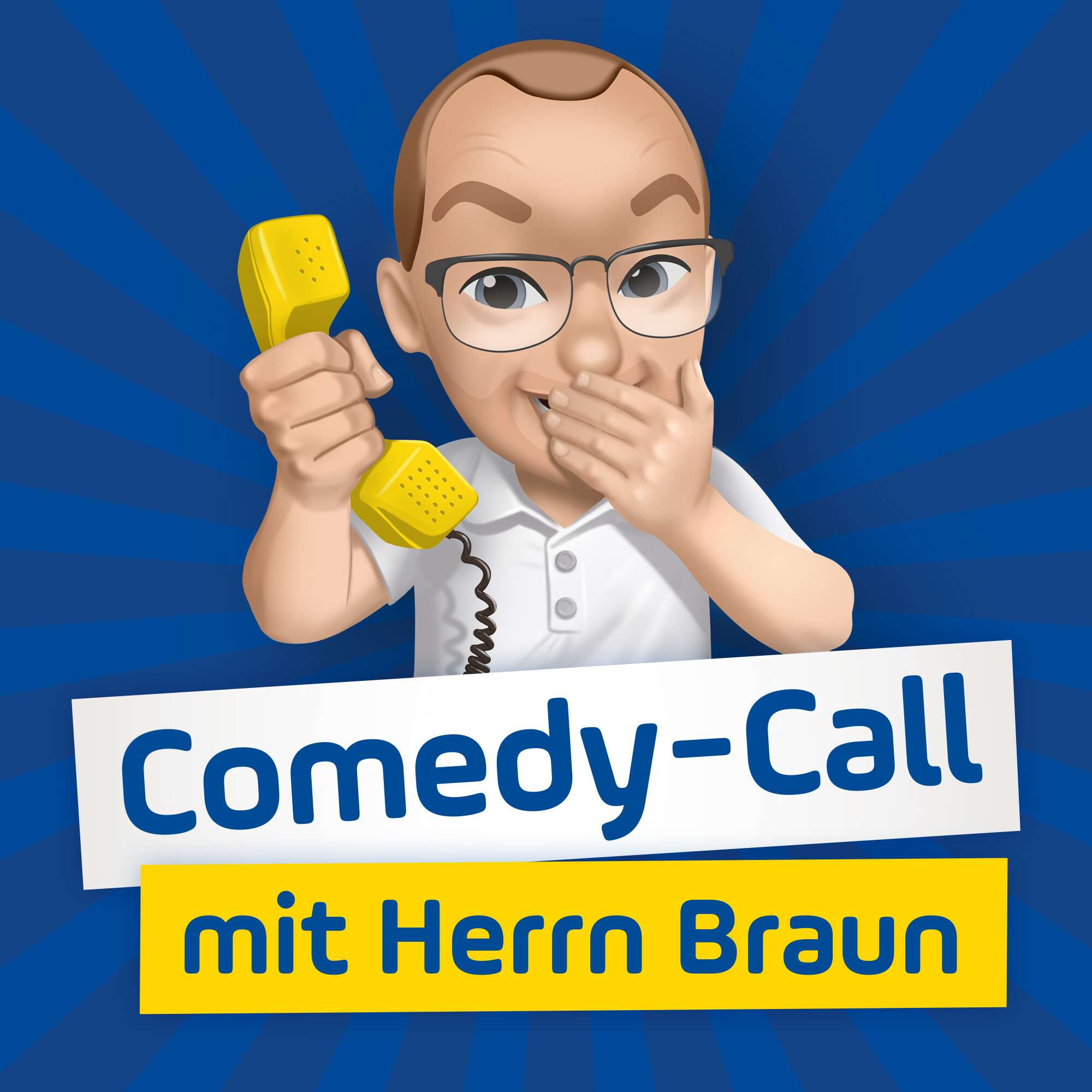 Comedy-Call mit Herrn Braun-Grafik