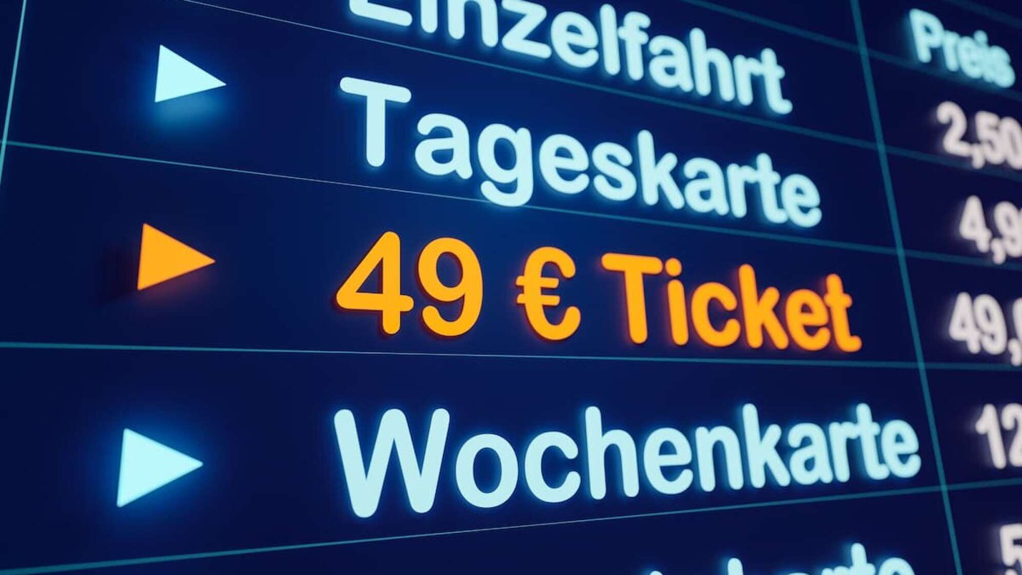 Fahrkartenoptionen: 49 Euro Ticket