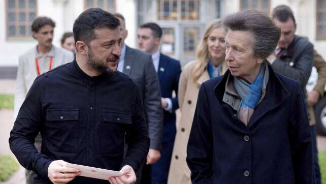 Prinzessin Anne besucht Ukraine