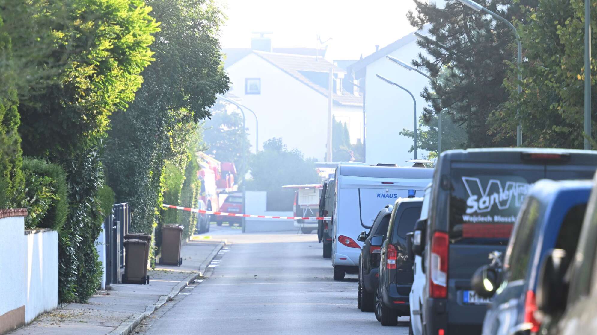 Brand in München - Großeinsatz von Polizei und Feuerwehr