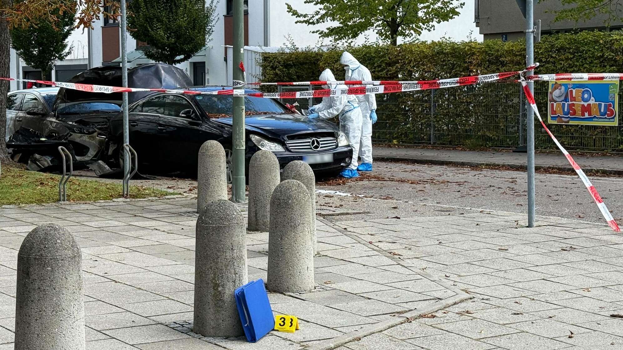 Brand in München - Großeinsatz von Polizei und Feuerwehr