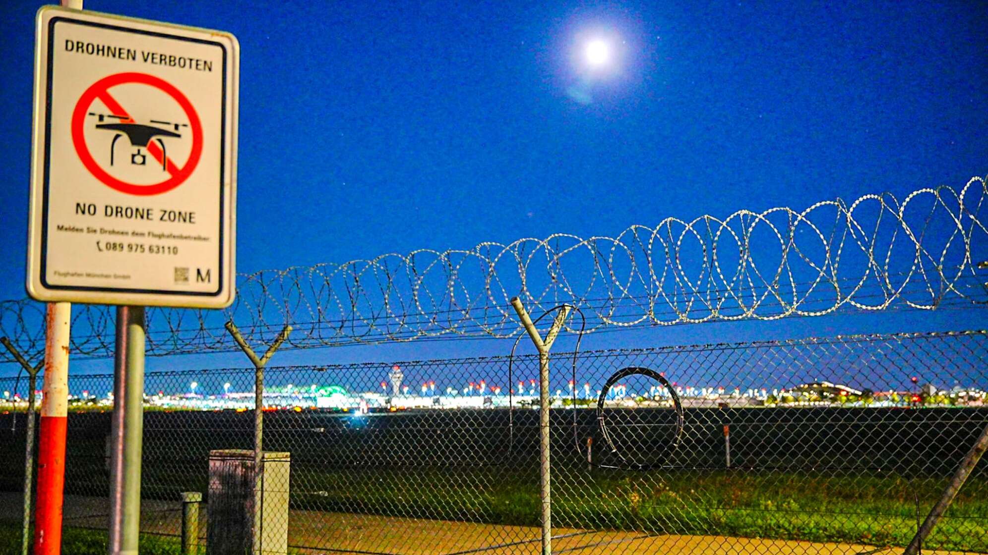 Flughafen München stellt wegen möglicher Drohnen Betrieb ein