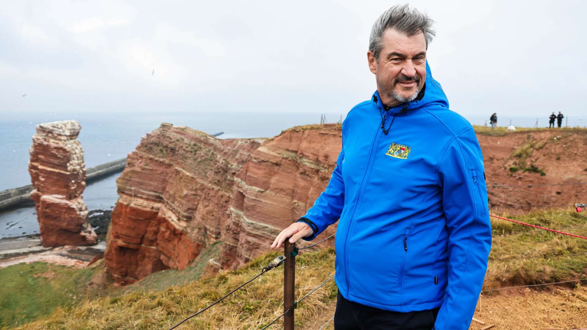 Bayerns Ministerpräsident Söder auf Helgoland