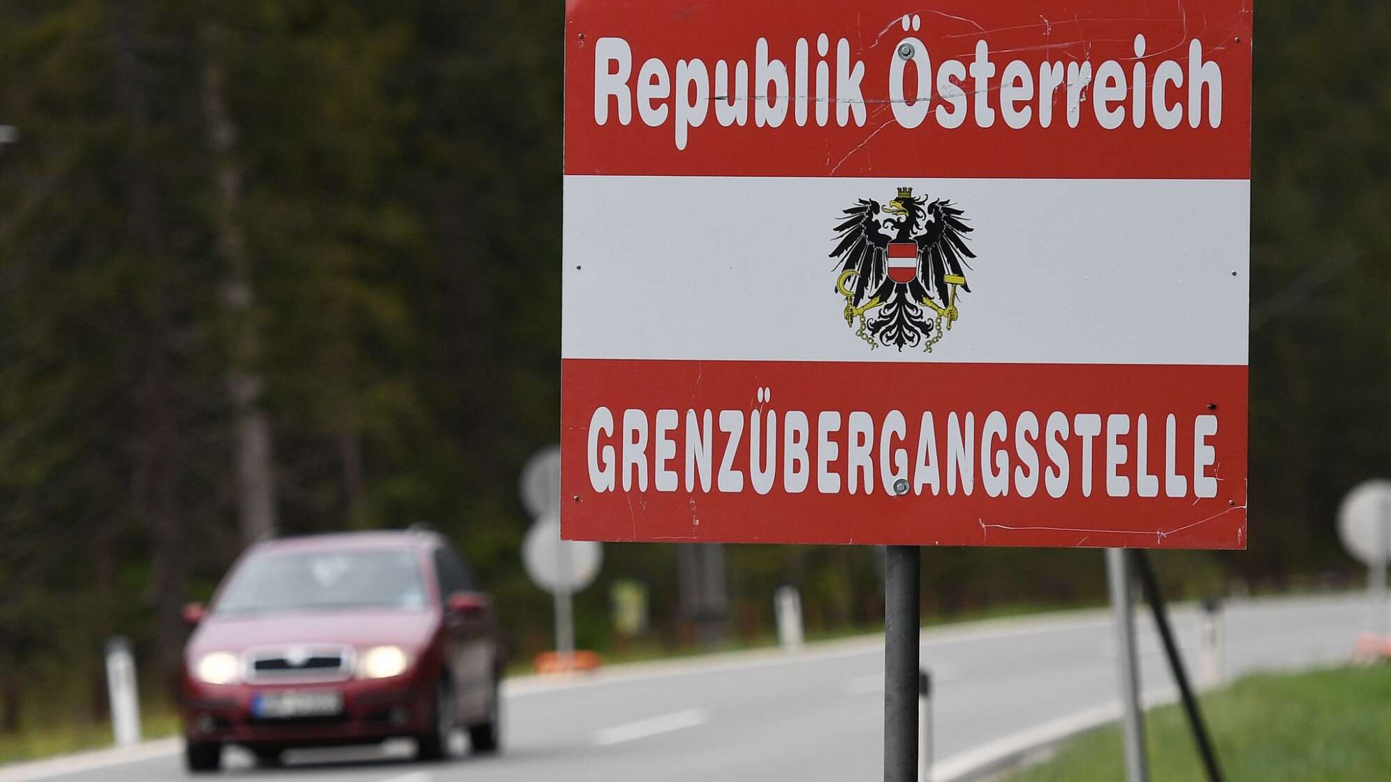 Grenzübergang nach Österreich